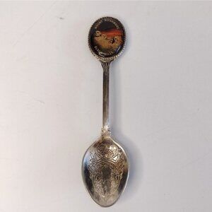 Vtg Silverplate Black Hills South Dakota Collector Souvenir Spoon Mount Rushmore